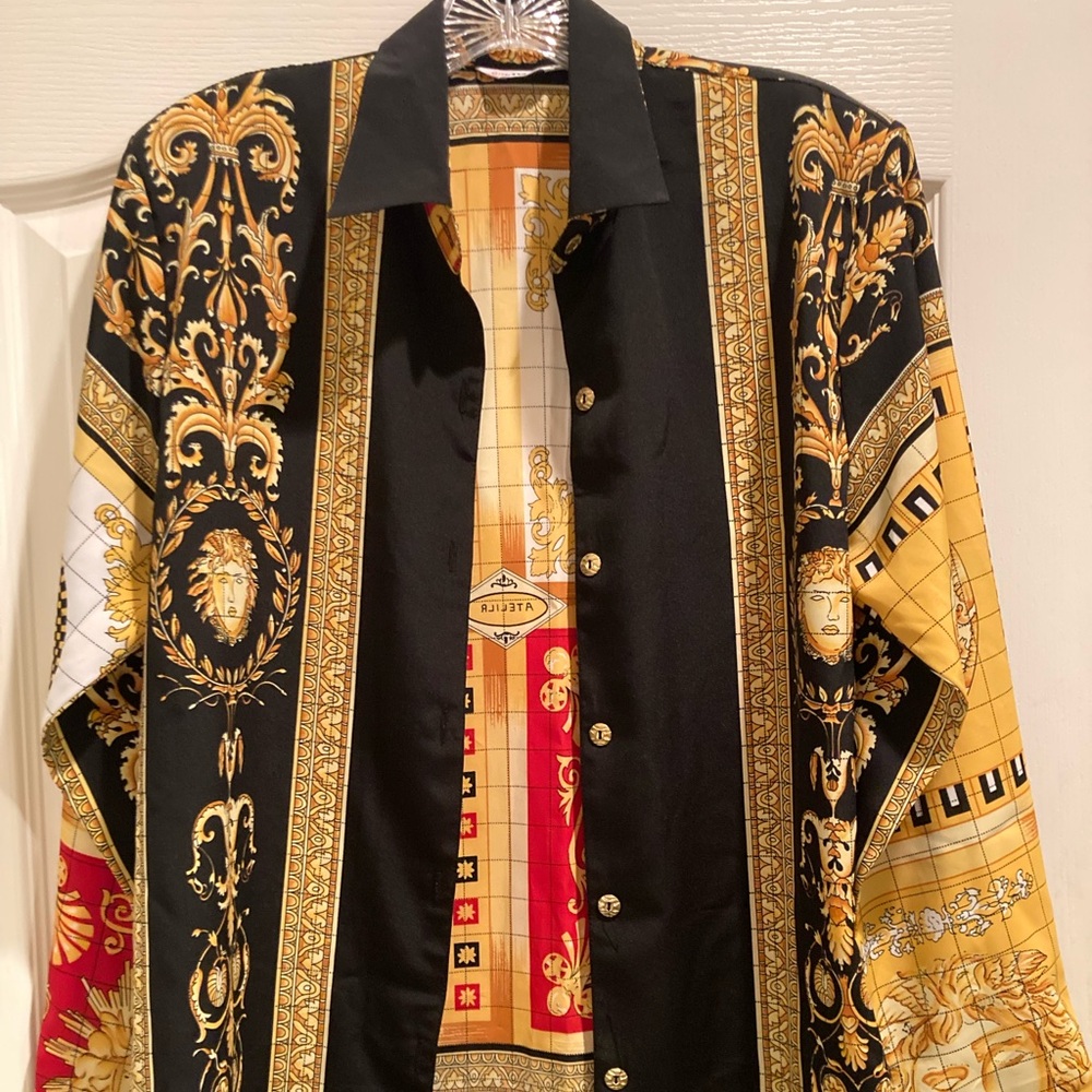Versace style 100% Silk Shirt by DAE HO NWOT